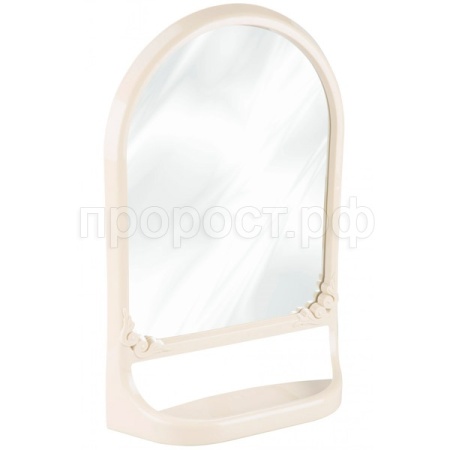 Зеркало с полкой  590х390мм светло бежевый М4516 /4шт/ Альтерн