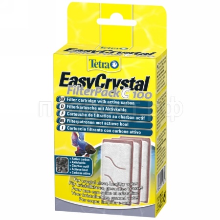 Сменная Губка Tetratec EasyCrystal C100 с углём/211841 Сменная Губка Tetratec EasyCrystal C100 с углём/211841