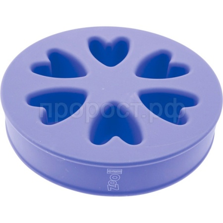 Миска двухсторонняя силиконовая темно-синяя/фиолет/Пет Лайн Миска двухсторонняя силиконовая темно-синяя/фиолет/Пет Лайн