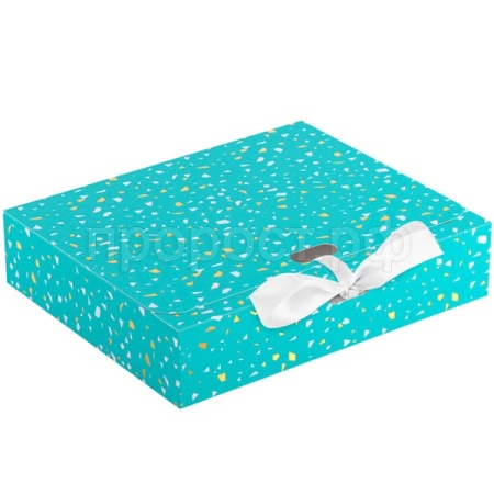 Коробка складная подарочная "Terrazzo" (22*18*5см) с лентой, отд фольгой MESHU /Рельеф Коробка складная подарочная "Terrazzo" (22*18*5см) с лентой, отд фольгой MESHU /Рельеф