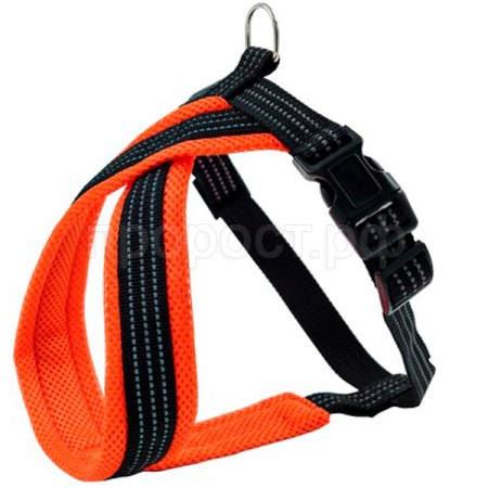 Шлейка нейлон 15мм Премиум Х-образная с мягкой подклад оранжев обхв.груди 34-45см/01215016-03/Каскад Шлейка нейлон 15мм Премиум Х-образная с мягкой подклад оранжев обхв.груди 34-45см/01215016-03/Каскад