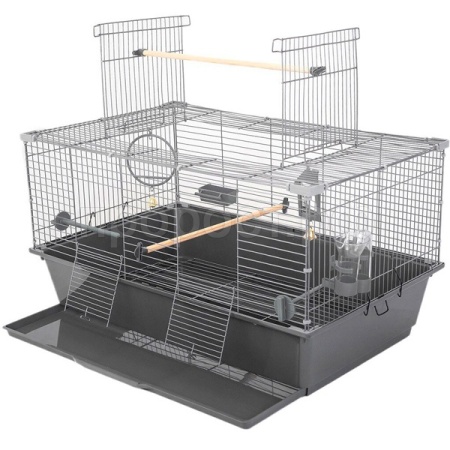 Клетка д/птиц РИО-1 78*48*41см разборная (укомплект)сер-хром/4780сер-хром/Дарэлл