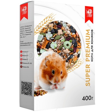 Грызуны SEVEN SEEDS SUPERPREMIUM д/хомяков 400г/12шт/S215 ЧЗ Грызуны SEVEN SEEDS SUPERPREMIUM д/хомяков 400г/12шт/S215 ЧЗ
