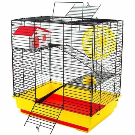 Клетка для грызунов двухэтажная №1 РПК10 укомплектованная 41*30*45см Клетка для грызунов двухэтажная №1 РПК10 укомплектованная 41*30*45см