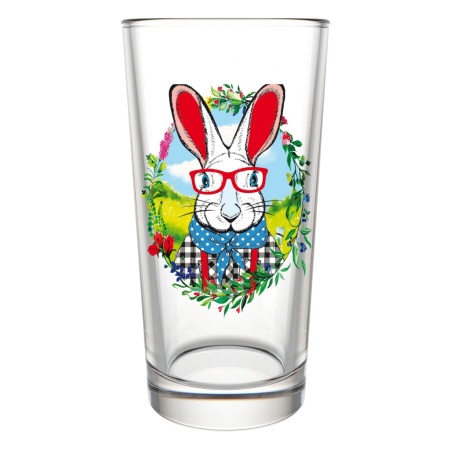 Набор стаканов Зайцы пижоны (6шт) 230мл /146-Д /4шт/ДК