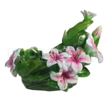 Подставка под бутылку Лилии (розовые) L28W20H20см 713400/I047