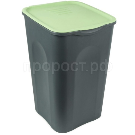 Бак универсальный квадрат. 43л с крышкой оливковый /38440/VERDE Бак универсальный квадрат. 43л с крышкой оливковый /38440/VERDE