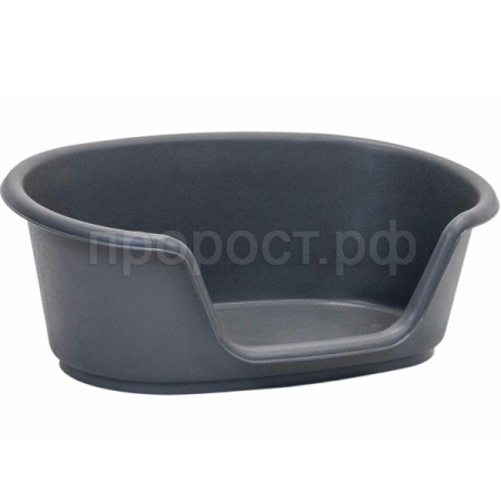 Лежанка РЕЛАКС овальная пластиковая 52*34*h20см серый/4001сер/Дарэлл Лежанка РЕЛАКС овальная пластиковая 52*34*h20см серый/4001сер/Дарэлл