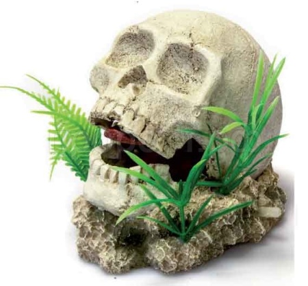 Грот Decor 136 Череп 14*12,5*11,5см Грот Decor 136 Череп 14*12,5*11,5см