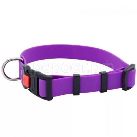 Ошейник биотан 20мм с фастексом 30-42см матовый фиолетовый/30120401-26/Каскад Ошейник биотан 20мм с фастексом 30-42см матовый фиолетовый/30120401-26/Каскад