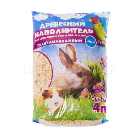 Наполнитель для грызунов древесный Ерошка 4 л Наполнитель для грызунов древесный Ерошка 4 л