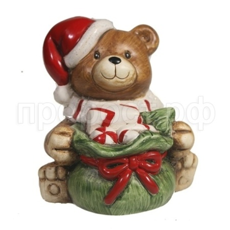 Медвежонок сидит с мешком L8W11H10  714150 Медвежонок сидит с мешком L8W11H10  714150