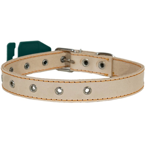 Ошейник кожа белый 1сл 25мм DONBARON Ошейник кожа белый 1сл 25мм DONBARON