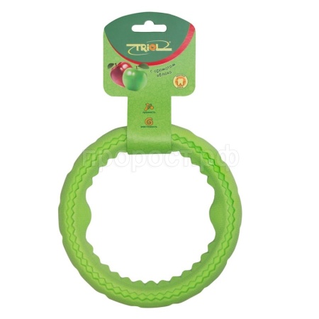 Игрушка для собак Кольцо из термопластичной резины с ароматом яблока D17см/12191125 Игрушка для собак Кольцо из термопластичной резины с ароматом яблока D17см/12191125