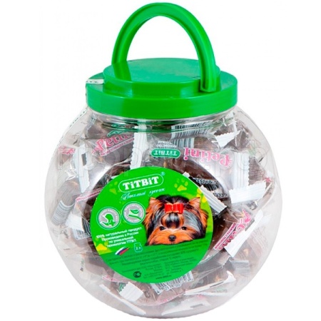 Лакомство для собак Колбаска Petini с телятиной/пл.банка 2л Лакомство для собак Колбаска Petini с телятиной/пл.банка 2л